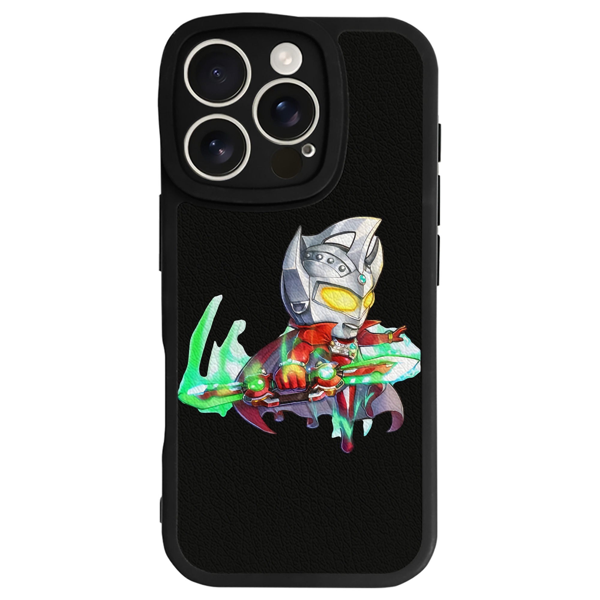 （画像用） ウルトラマン Ultraman 【iPhone 16シリーズ対応】シリコンスマホケース（レザー調） 材質：シリコン